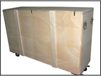 Holztorwand - Transportkiste